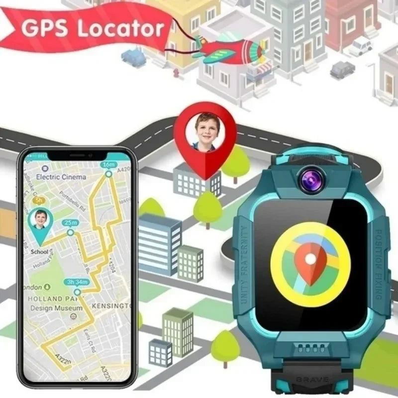 Relógio inteligente infantil com GPS